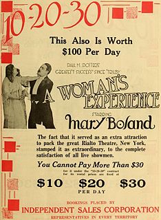 <i>A Womans Experience</i> 1919 American film