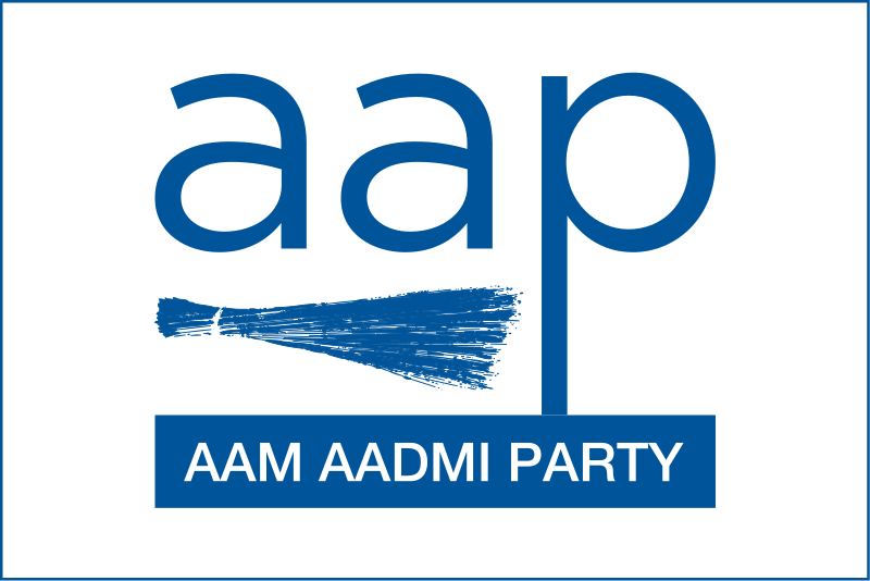 File:Aam Aadmi Party Flag.svg