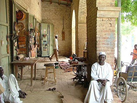 A leather shop in Abeche.