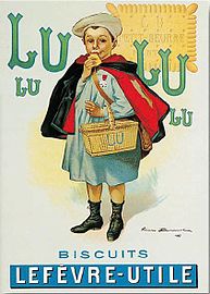 Biscuits Lefevre-Utile (1897), affiche.