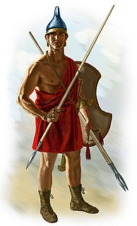 <span class="mw-page-title-main">Peltast</span> Type of ancient Greek light infantry