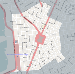 Street map of Aguada