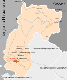 Akhmeta Municipality Map.svg
