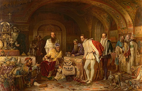 Ivan IV of Russia Shows His Treasury to Jerome Horsey (Alexander Litovchenko, 1875)