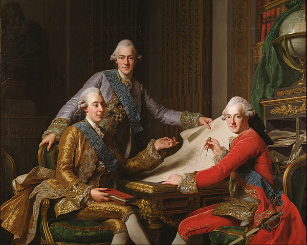 Gustav III, King of Sweden, and his brothers