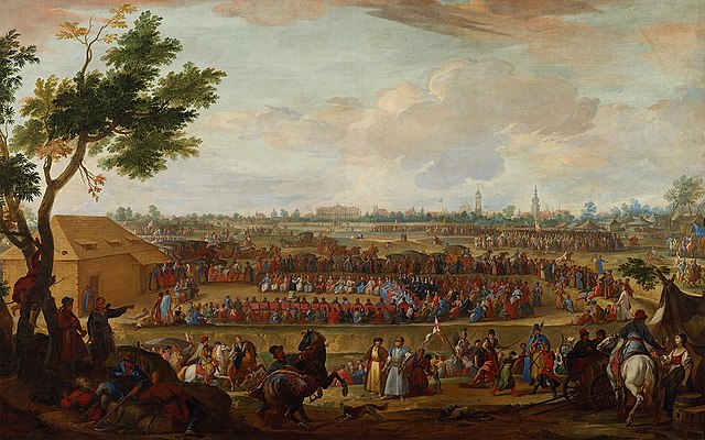 Election of Augustus II for King of Poland in Wola near Warsaw in 1697