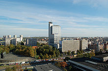 Nördliche Innenstadt mit dem Altus-Hochhaus von 2003