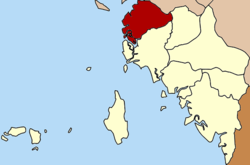 District location in Satun Province