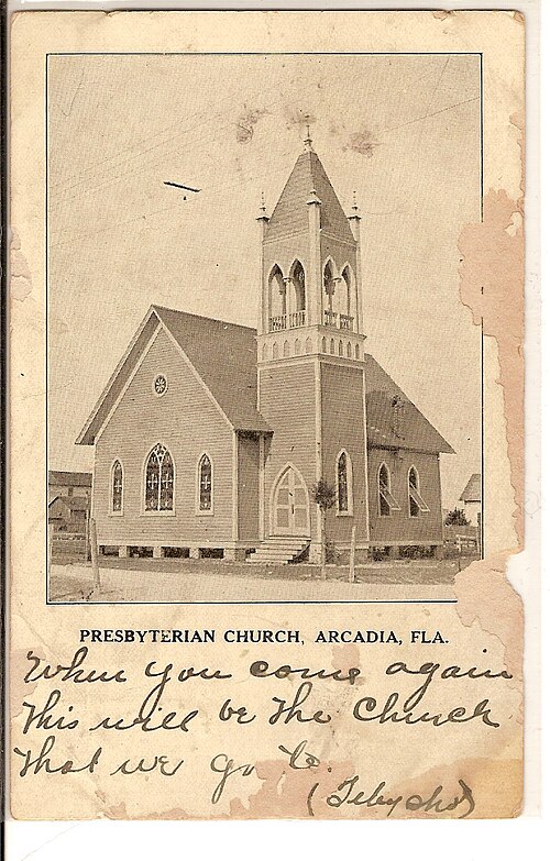 Presbyterian Church pictured in this 1907 postcard