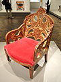 Armchair, 1867-1870, designed by Owen Jones, made by Jackson & Graham, London, mahogany, purpleheart, ebony, harewood, holly, brass - Art Institute of Chicago - DSC09900.JPG
