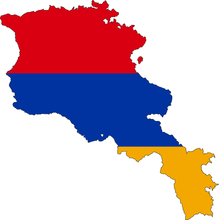 Flagmap of Armenia
