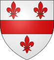 Armoiries de la famille de Randeck, vassaux des ducs de Luxembourg au 14e siècle.