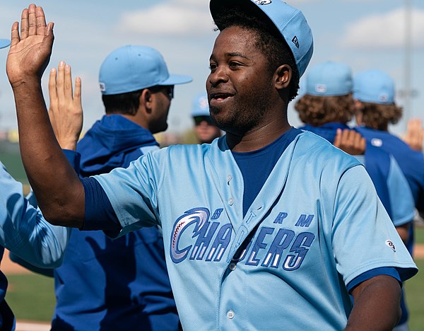 Vizcaíno with the Omaha Storm Chasers in 2022