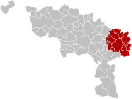 Arrondissement di Charleroi – Mappa