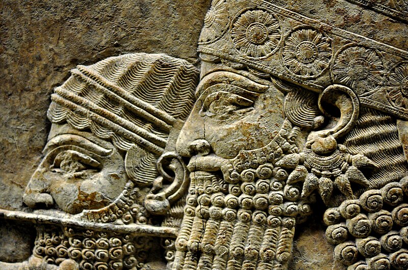 File:Ashurbanipal and a royal attendant.jpg