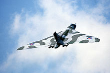 The Avro Vulcan: closest relation to the fictional Vindicator Avro Vulcan Bomber RAF.JPEG