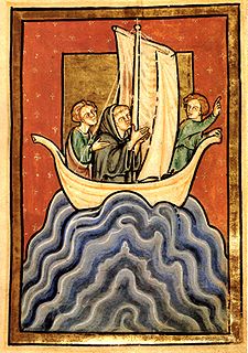 Minatura tratta dal manoscritto Vita di san Cutberto di Beda il Venerabile