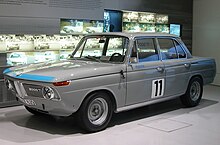 A 2000 TI with round headlights in racing trim BMW 2000 TI BMW-Museum.jpg