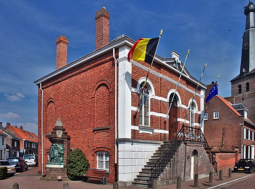 Old town hall of Baarle-Hertog, Belgium.