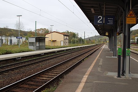 Bahnhof Großheringen, Bahnsteige