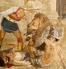 231px-Barbary_Lion_in_colosseum_of_Rome.