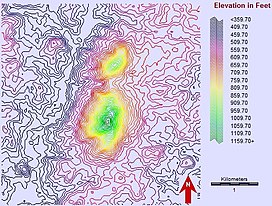 Battle Mountain countour map based on NASA ASTER data.jpg