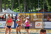 Deutsch: Beachhandball Europameisterschaften 2019 (Beach handball Euro); Tag 4: 5. Juli 2019 – Frauen, Viertelfinale, Dänemark-Norwegen 2:1 (11:9, 16:19, 7:6) English: Beach handball Euro; Day 4: 5 July 2019 – Quarter Final Women – Denmark-Norway 2:1 (11:9, 16:19, 7:6)