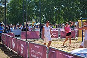 Deutsch: Beachhandball bei den Olympischen Jugendspielen 2018 in Buenos Aires; Tag 7, 13. Oktober 2018; Jungen, Halbfinale – Spanien-Kroatien 2:1 English: Beach handball at the 2018 Summer Youth Olympics in Buenos Aires at 13 October 2018 – Boys Semifinal – Spain-Croatia 2:1 Español: Handball de playa en los Juegos Olimpicos de la Juventud Buenos Aires 2018 en 13 de octubre de 2018 – Semifinales de chicos - España-Croacia 2:1