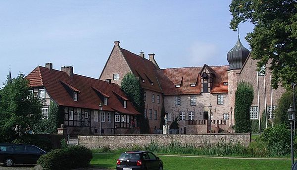 Bederkesa Castle, since 1381 stronghold of the City of Bremen's possessions within Swedish Bremen-Verden, in 1654 ceded to the latter by the Recess of