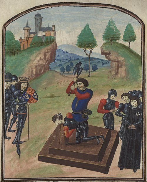 Execution of the Duke of Somerset at Tewkesbury in 1471