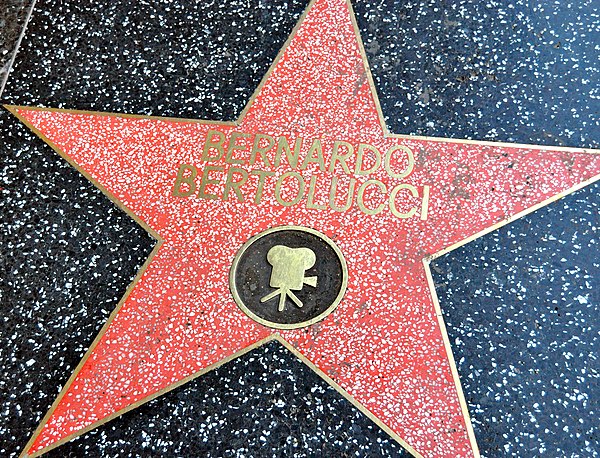 Bertolucci's star on Hollywood Walk of Fame