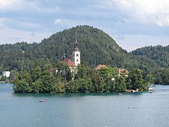 Bled, kostel na ostrově