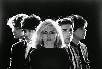 Blondie's song "Call Me" spent six weeks at number one in May and June. Blondie1977.jpg