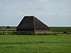 Fraai in landschap gelegen boet. Rieten kap