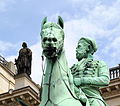 de:Braunschweig: Statue von Herzog de:Friedrich Wilhelm (Braunschweig-Wolfenbüttel-Oels) vor dem de:Braunschweiger Schloss