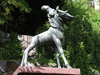 Élan de bronze (Millesgården, Lidingö, Suède).