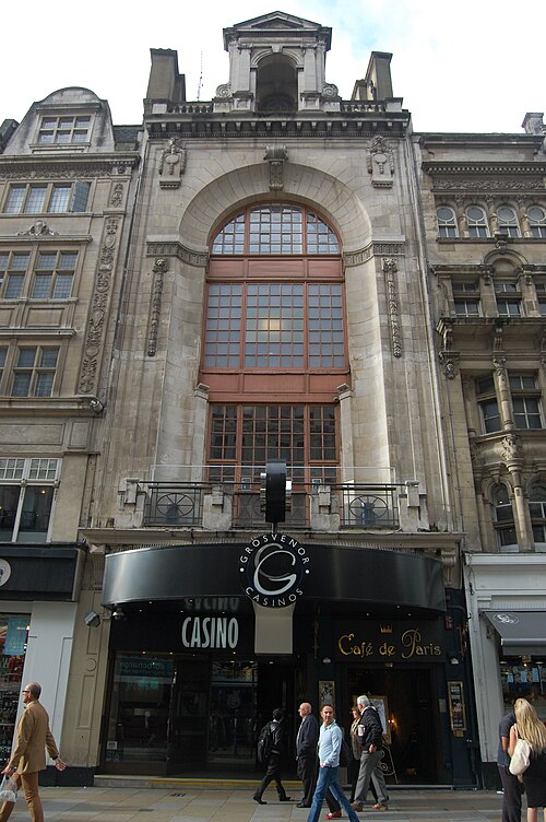 Café de Paris, London, where Steele made early live appearances