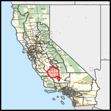 Description de l'image California's 22nd congressional district (since 2023).svg.