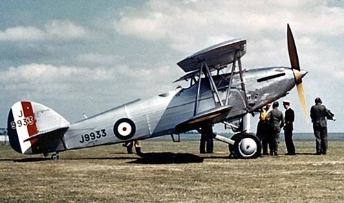 A Hawker Hart, one of the earliest bombers for South Africa