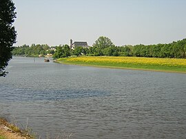 Eine allgemeine Ansicht von Cantenay-Épinard, an der Mayenne