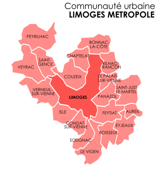 Fichier:Carte Limoges-Métropole.PNG