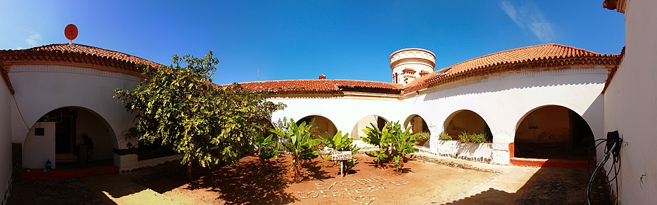 Courtyard of the Villa Winter Fuerteventura