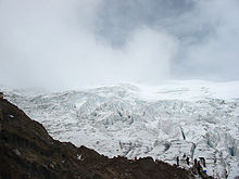 Climbers on Cayambe