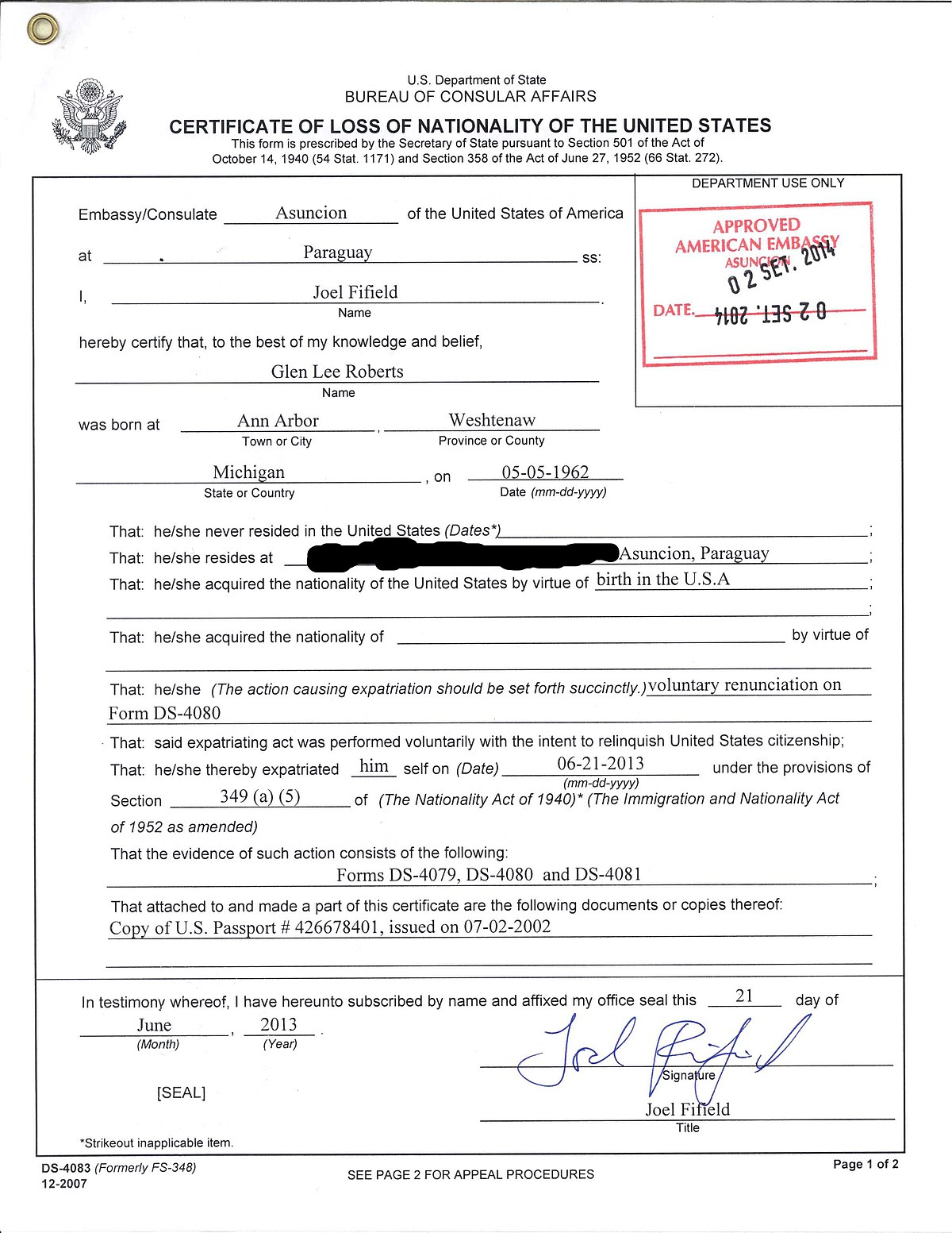 Renunciation of citizenship - Wikipedia