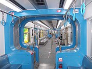 重庆轨道交通三号线前期型车厢内部