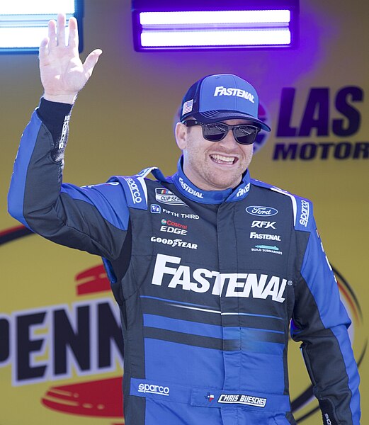 File:Chris Buescher Driver Introductions Las Vegas 2024.jpg