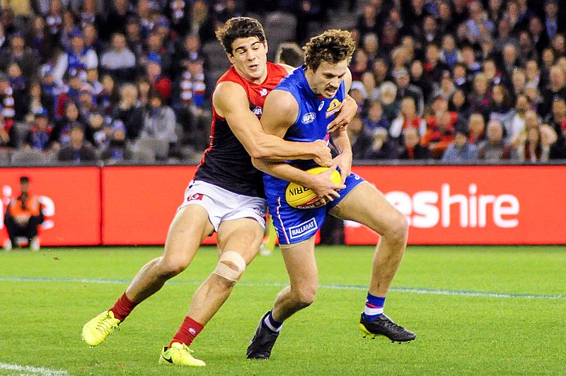 File:Christian Petracca tackling Zaine Cordy.jpg