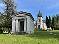 * Nomination: The George Walton Flower mausoleum and the Roberts Family mausoleum in Brookside Cemetery, Watertown, New York --Lallint 14:50, 8 June 2022 (UTC) Perspective correction necessary. --Steindy 17:41, 8 June 2022 (UTC) I was expecting somebody to bring this up, and while I could fix the perspective, I personally think that the perspective is what makes the image special to me. Like a normal grave with a church looming over it, it gives me the feeling like you're a curious child going on an adventure soon to find a long lost hidden artefact inside that church, rather than just a normal mausoleum with a normal church about 40 feet away from it. If perspective is really that big of a deal, then I could fix it.--Lallint 20:27, 8 June 2022 (UTC) * * Review needed