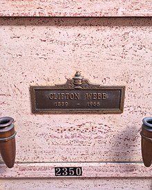 Webb's crypt at Hollywood Forever