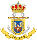 Escudo de la Comandacia Naval de Cádiz Fuerza de Acción Marítima (FAM)